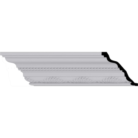 Ekena Millwork 3 7/8"H x 4 1/8"P x 5 3/4"F x 94 1/2"L, (3 7/8" Repeat), Chesterfield Running Rope Crown Moulding MLD03X04X05CH